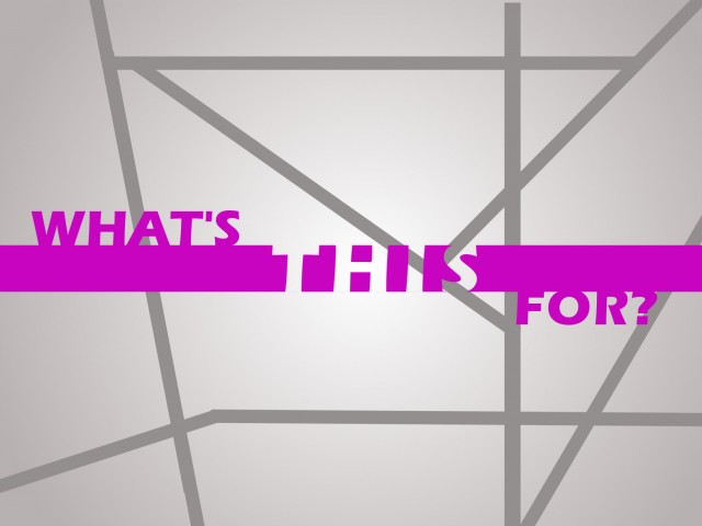 What's This For part 1 - Audio