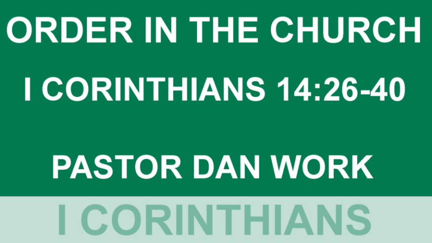 Order in the Church