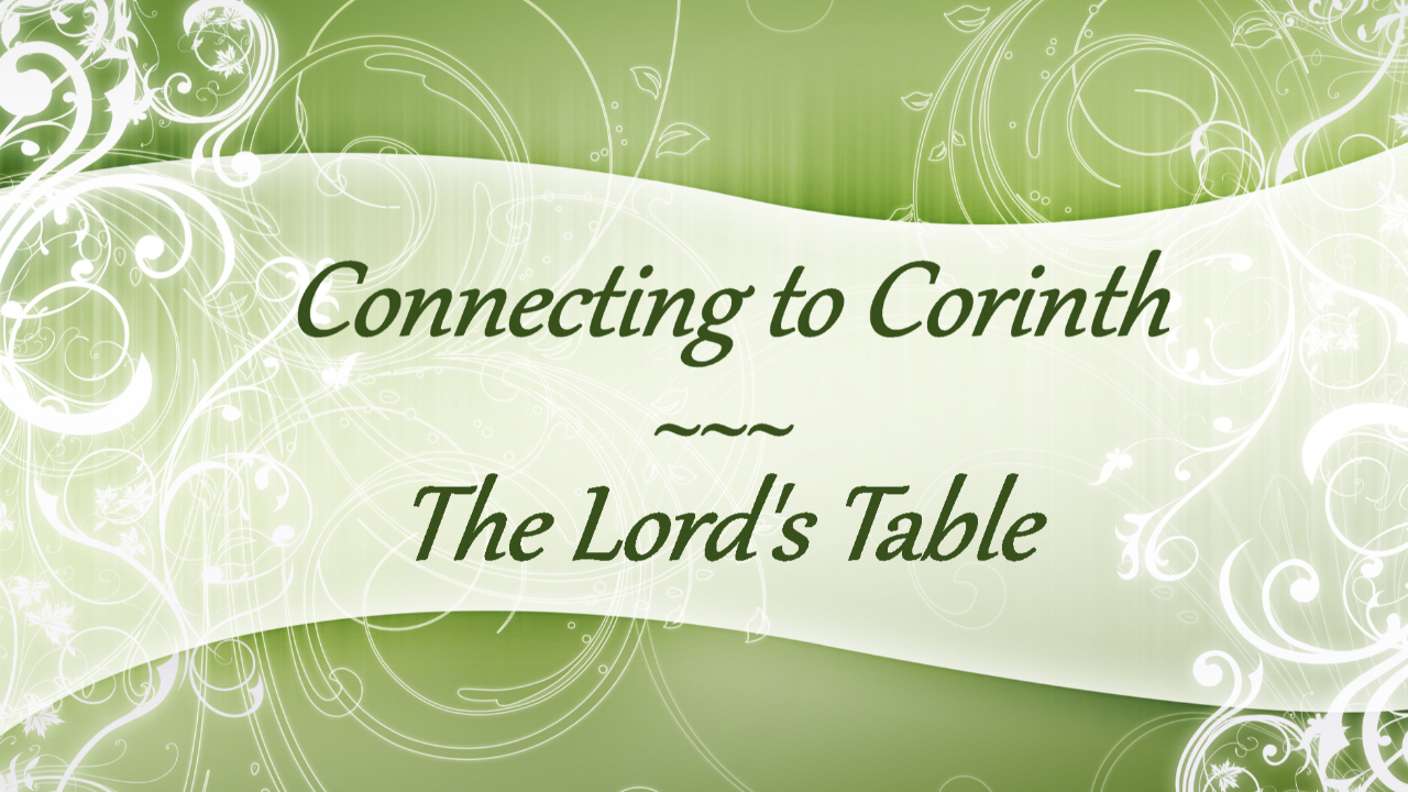 The Lord's Table - Audio