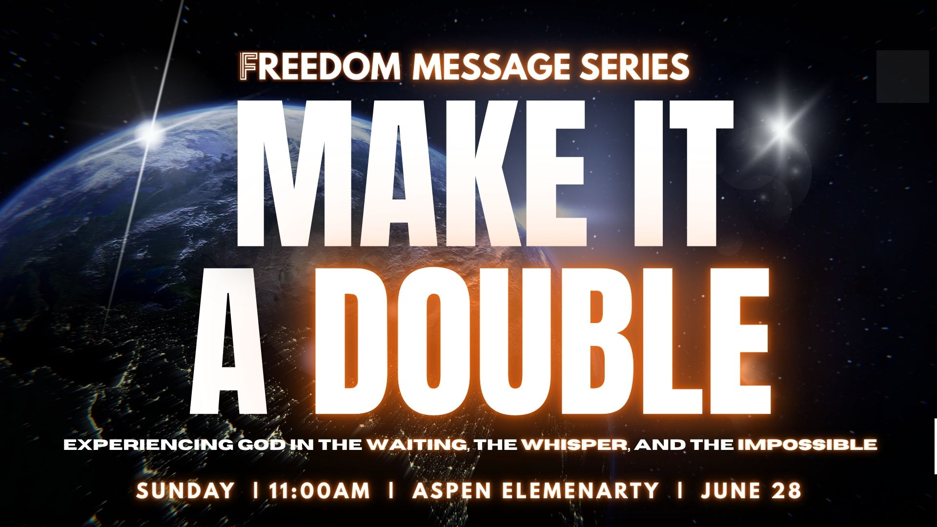 Make It a Double | When Heaven Meets Earth | with Pastor Mike Brake