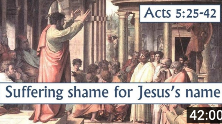 Suffering Shame For Jesus's Name
