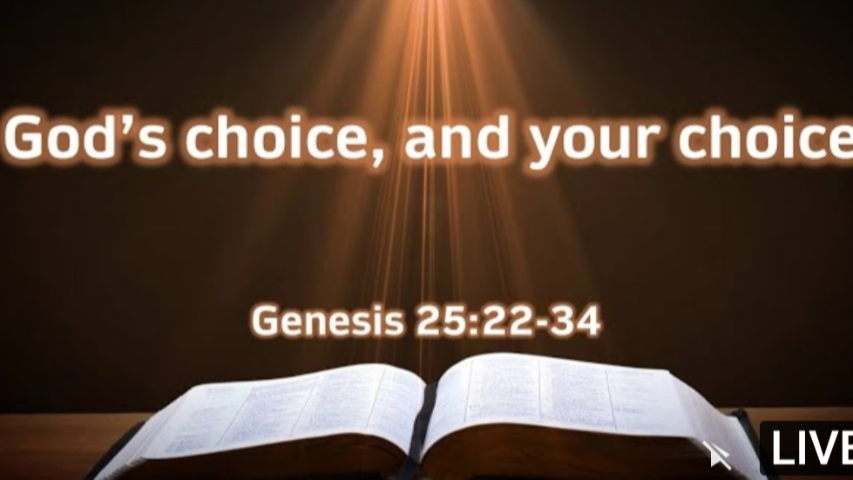 God's Choice, & Your Choice