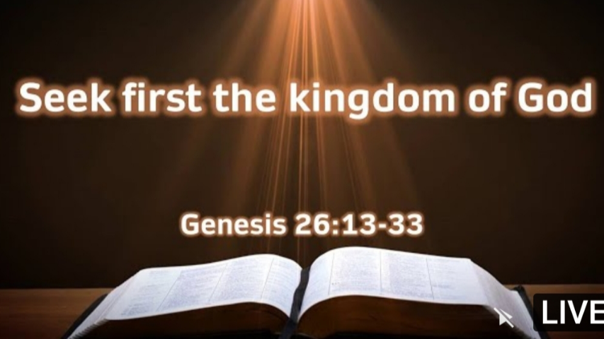 Seek First The Kingdom Of God