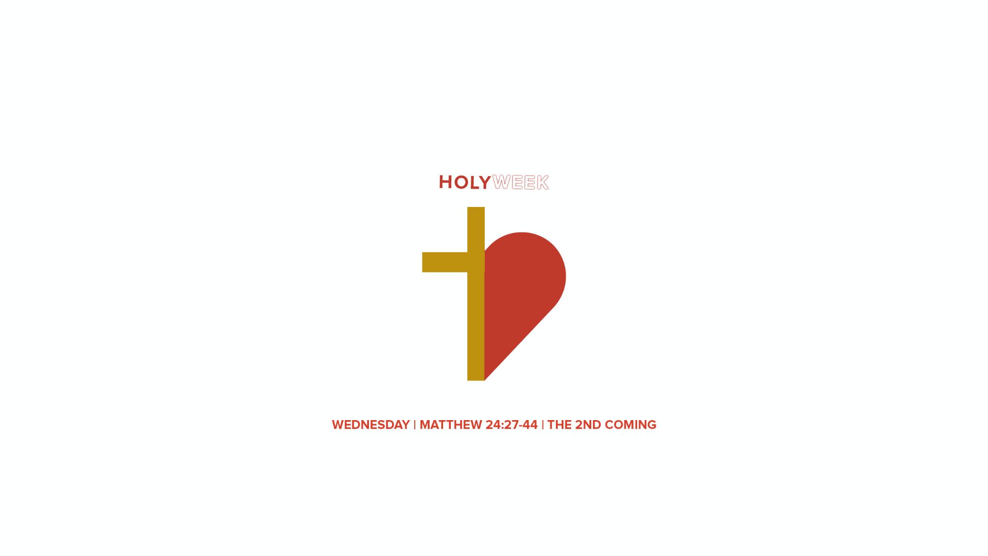 WEDNESDAY | MATTHEW 24:27-44 | THE 2ND COMING episode artwork