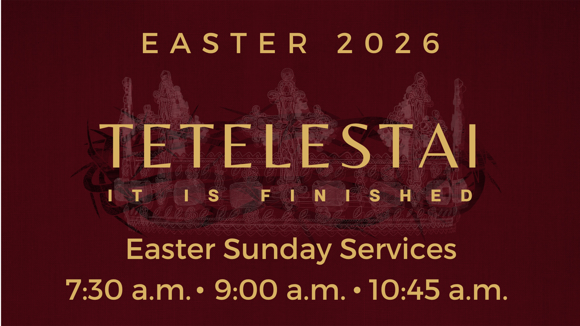 April 5, 2026 (Easter Sunday) | The Life-Changing Truth About “Tetelestai – It is Finished” episode artwork