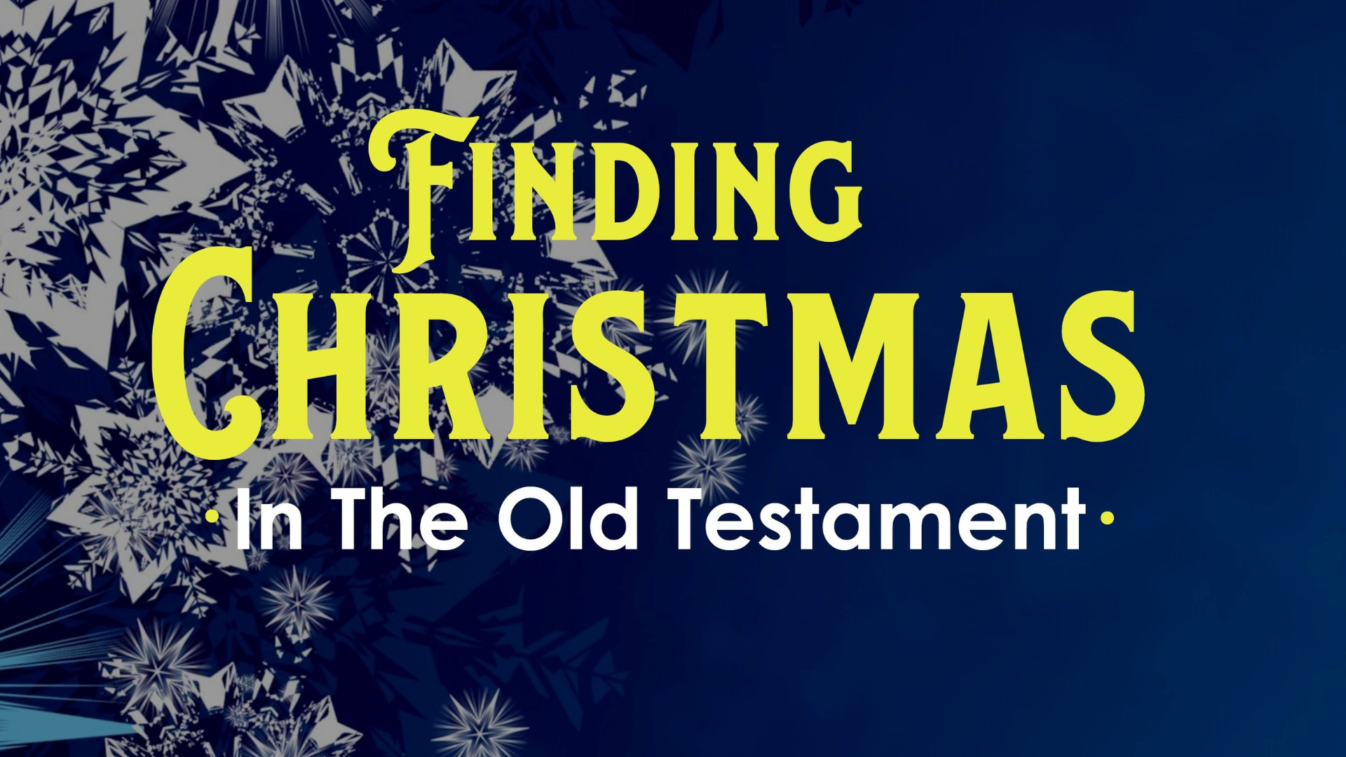 Chasing the Seed - How Christmas Came to Be / Finding Christmas in the Old Testament #1