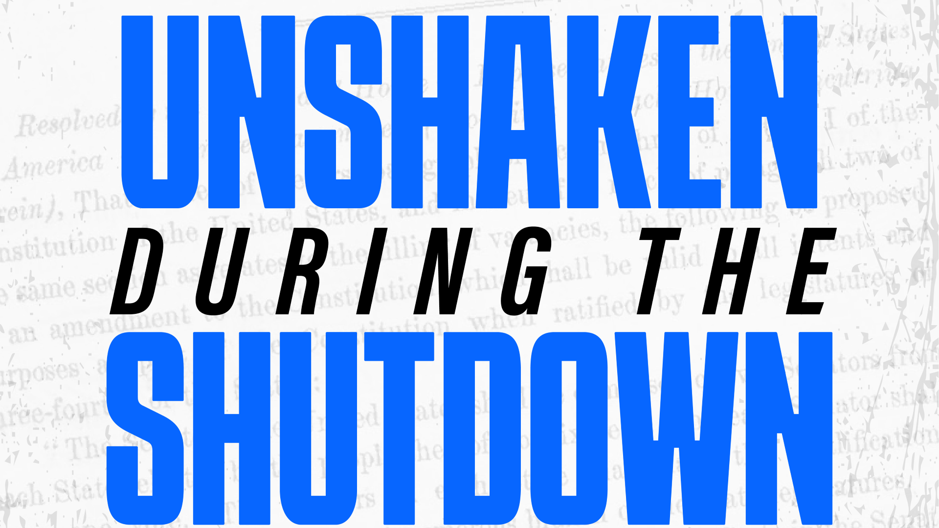 Unshaken During The Shutdown pt.2 - The Inescapable Law of Sowing & Reaping  - Audio episode artwork