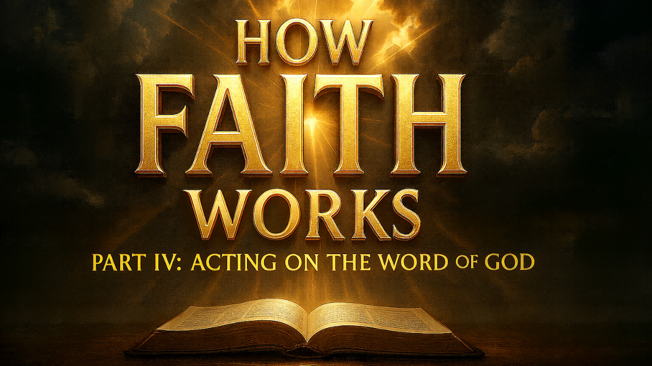 How Faith Works pt. 4 - Acting on the Word of God - Audio episode artwork