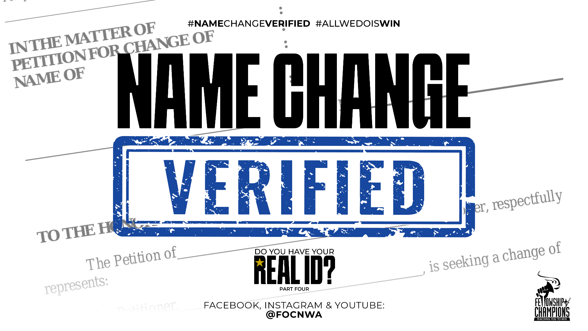 Do You Have Your Real Id? pt. 4 Name Change Verified - Video episode artwork