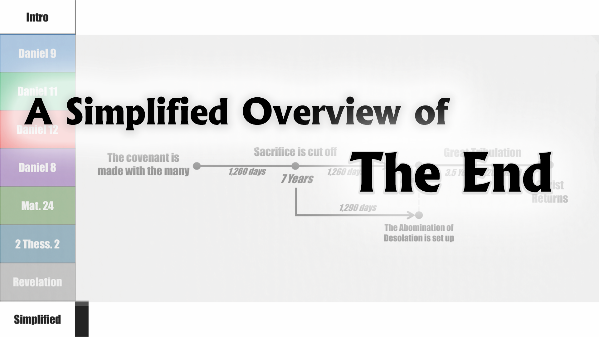 The End Time: Simplified