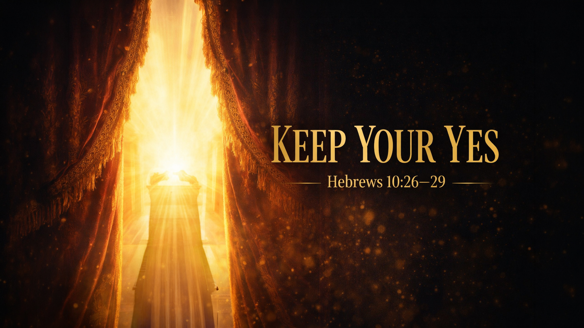 Apostolic Christian Temple - "Keep Your Yes" / Before The Stone Moved 3-19-2026 by Myron C Jones II from Apostolic Christian Temple