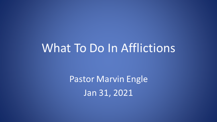 James - What To Do In Afflictions
