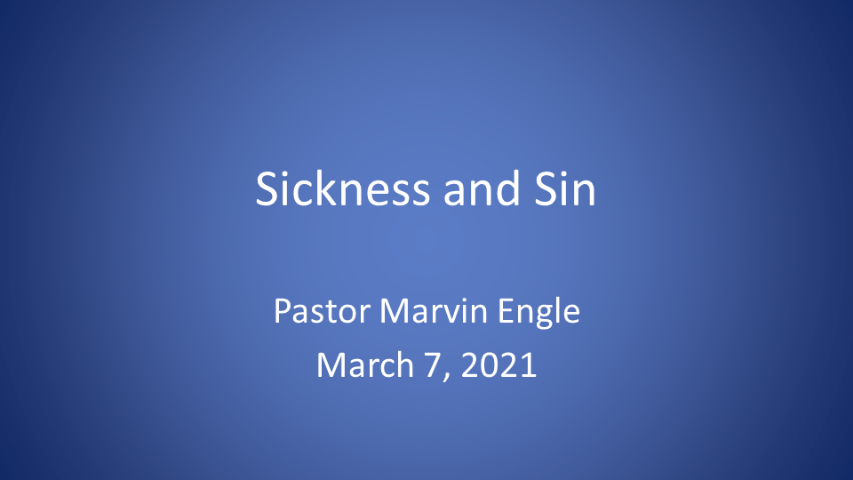 James - Sickness and Sin