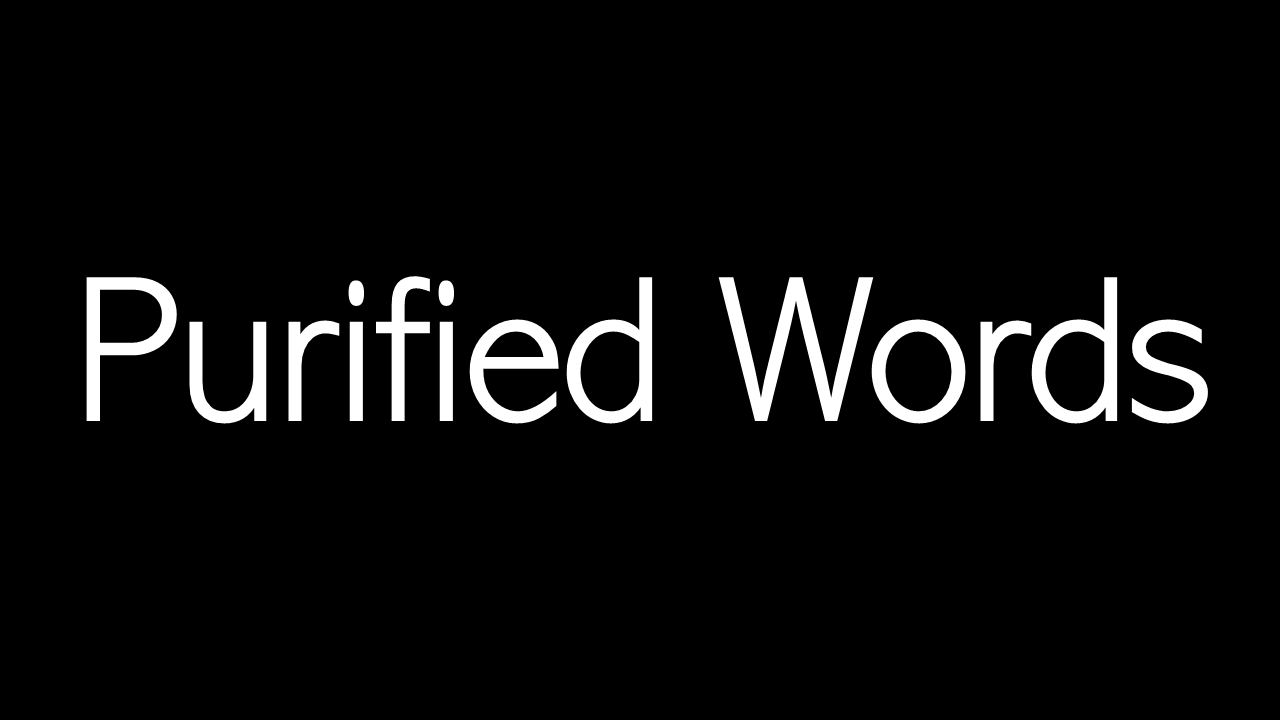 cover of episode Purified Words