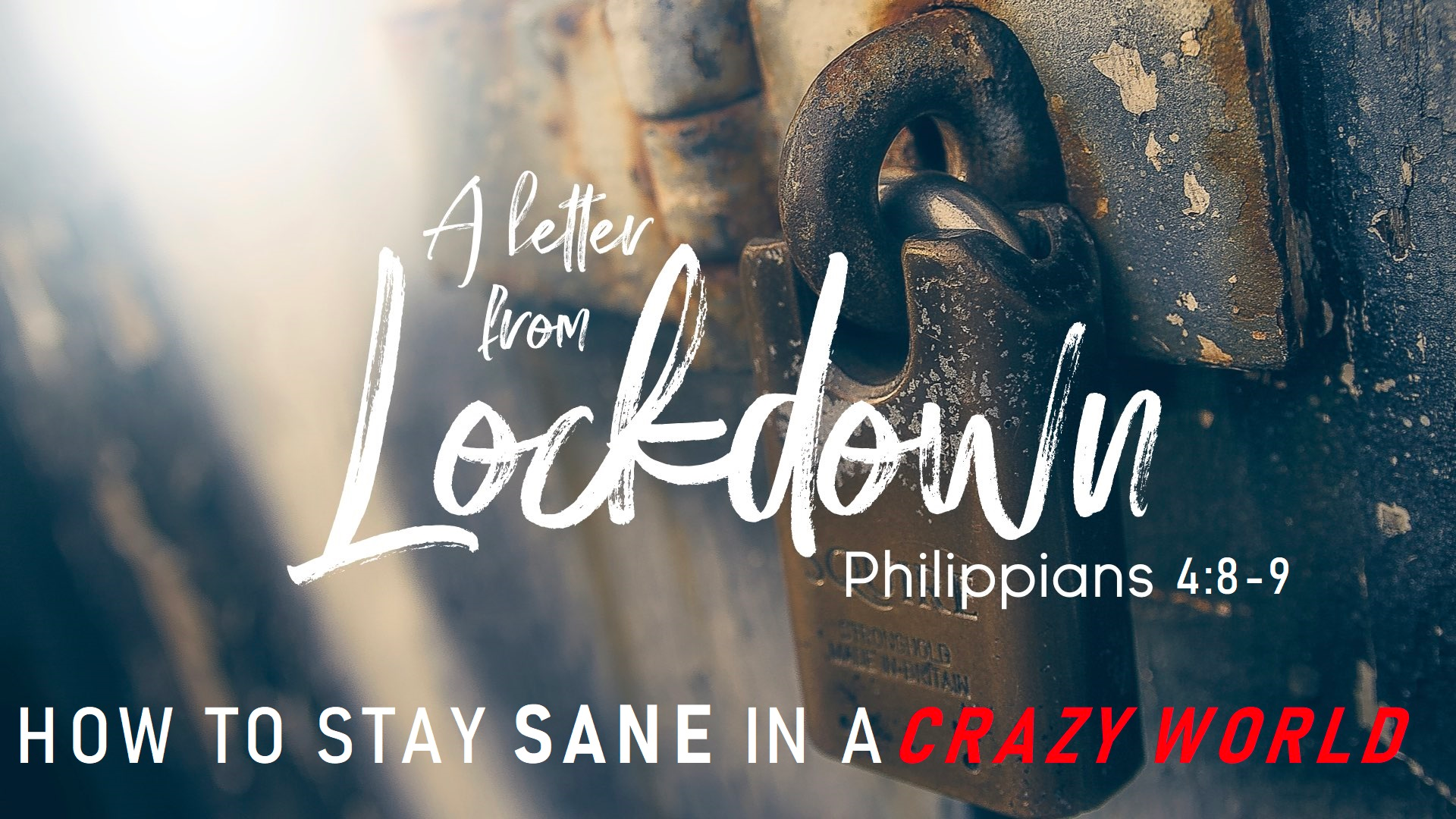 How to Stay Sane in a Crazy World - 11/22/2020 episode artwork
