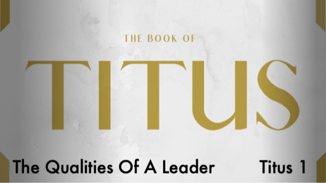 The Qualities of a Leader - 11/03/2024 episode artwork