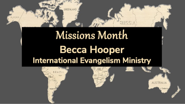 Missions Month - International Evangelism Ministry - 09/29/2024 episode artwork