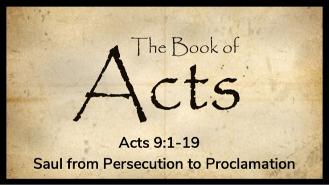 Saul from Persecution to Proclamation - 08/06/2023 episode artwork
