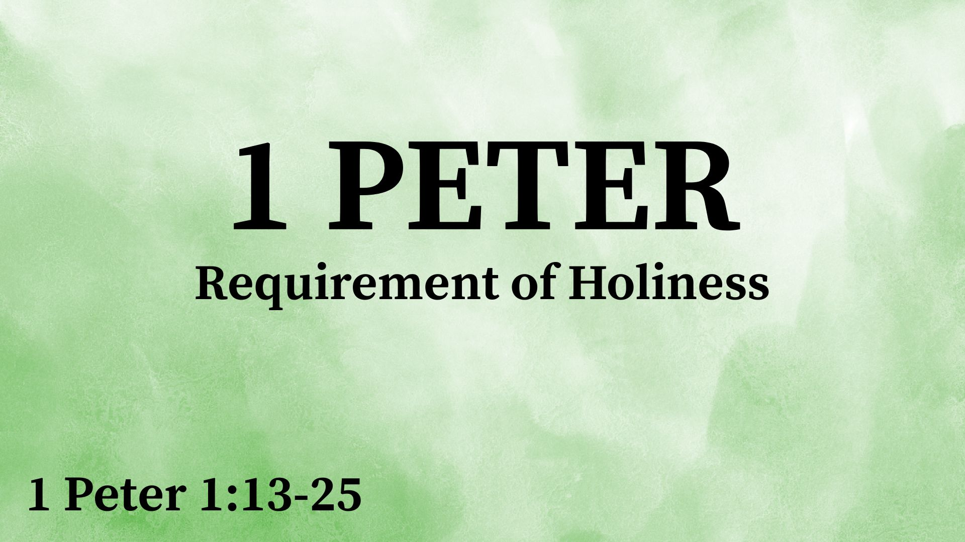 Requirement of Holiness - 05/11/2025 episode artwork
