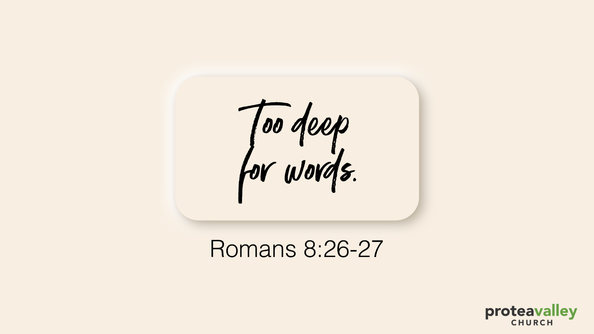 Sunday Service: 11 January 2026