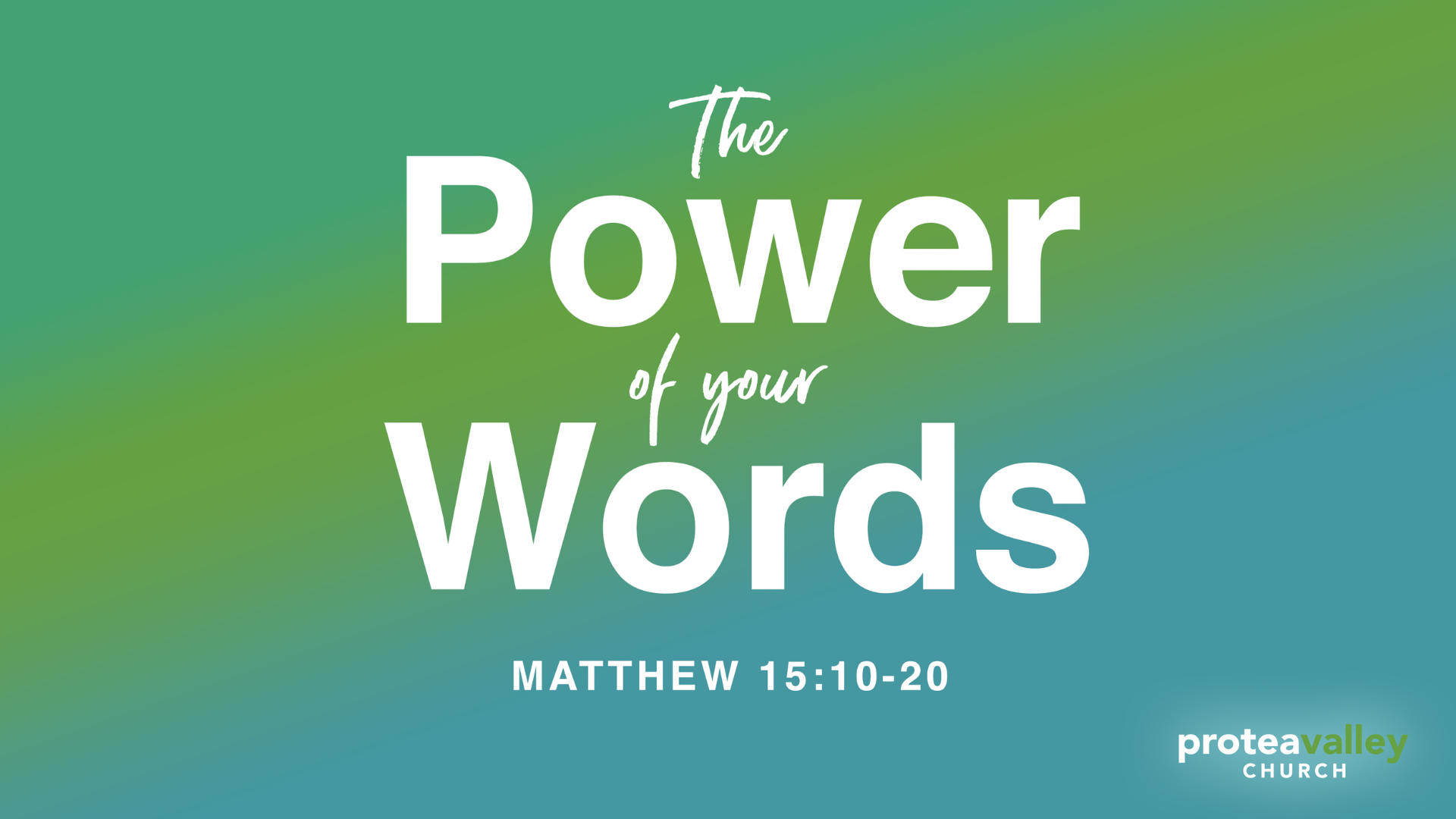 Sunday Service – 22 October 2023