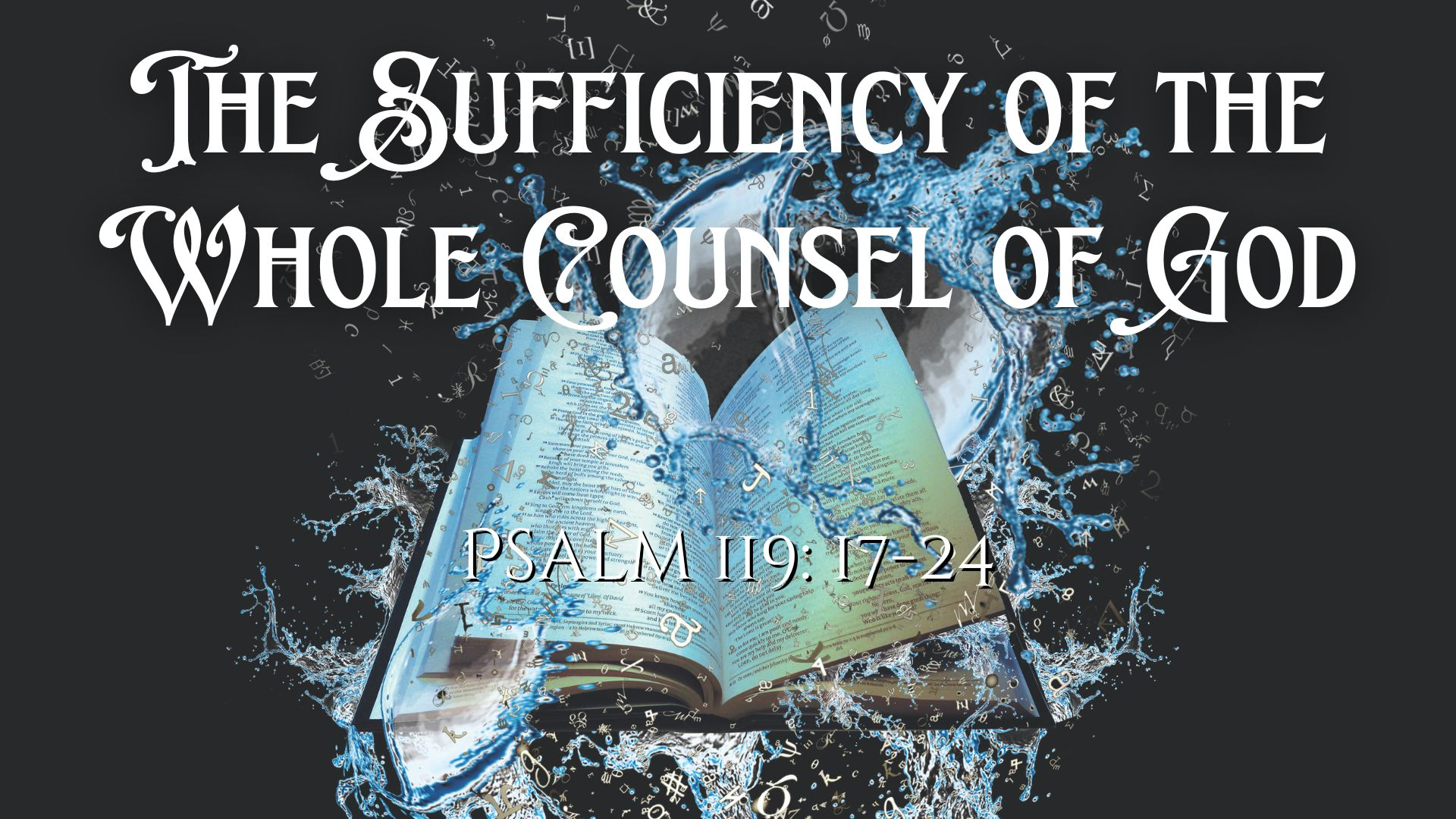 The Sufficiency of the Whole Counsel of God| Psalm 119: 17-24 