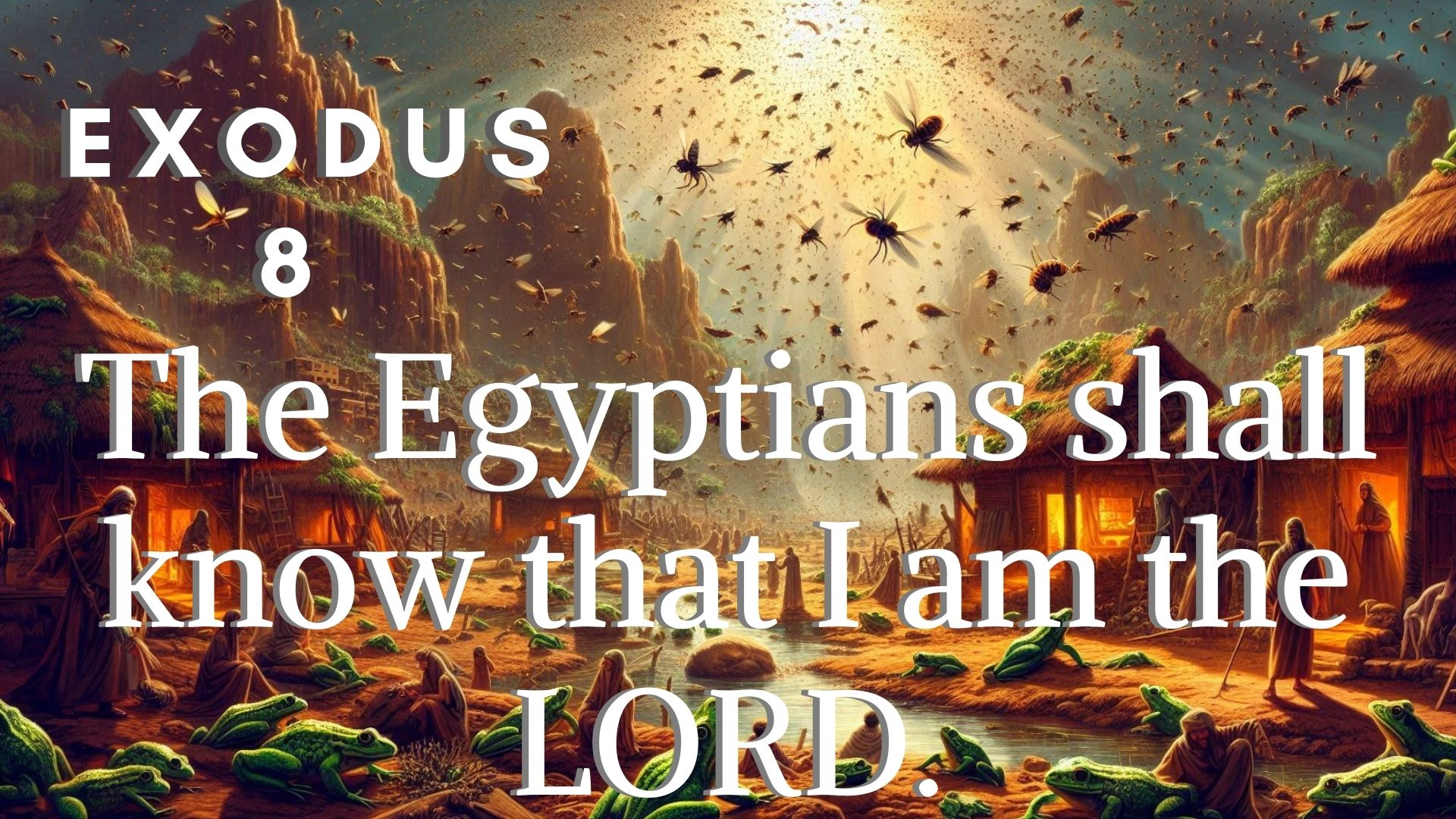 The Egyptians shall know that I am the LORD. | Exodus 8
