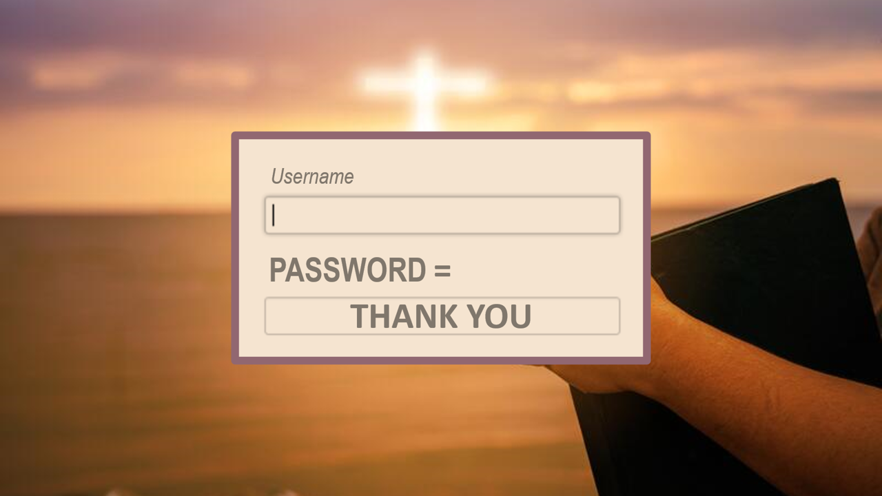 Thanksgiving Eve: Password=Thank You