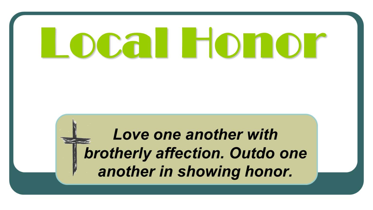 Local Honor - Audio episode artwork