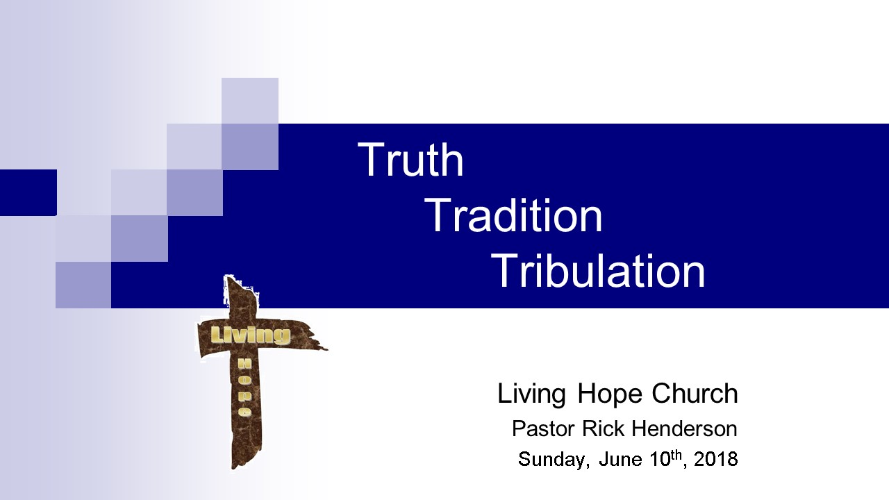 Truth, Tradition, Tribulation - Audio episode artwork