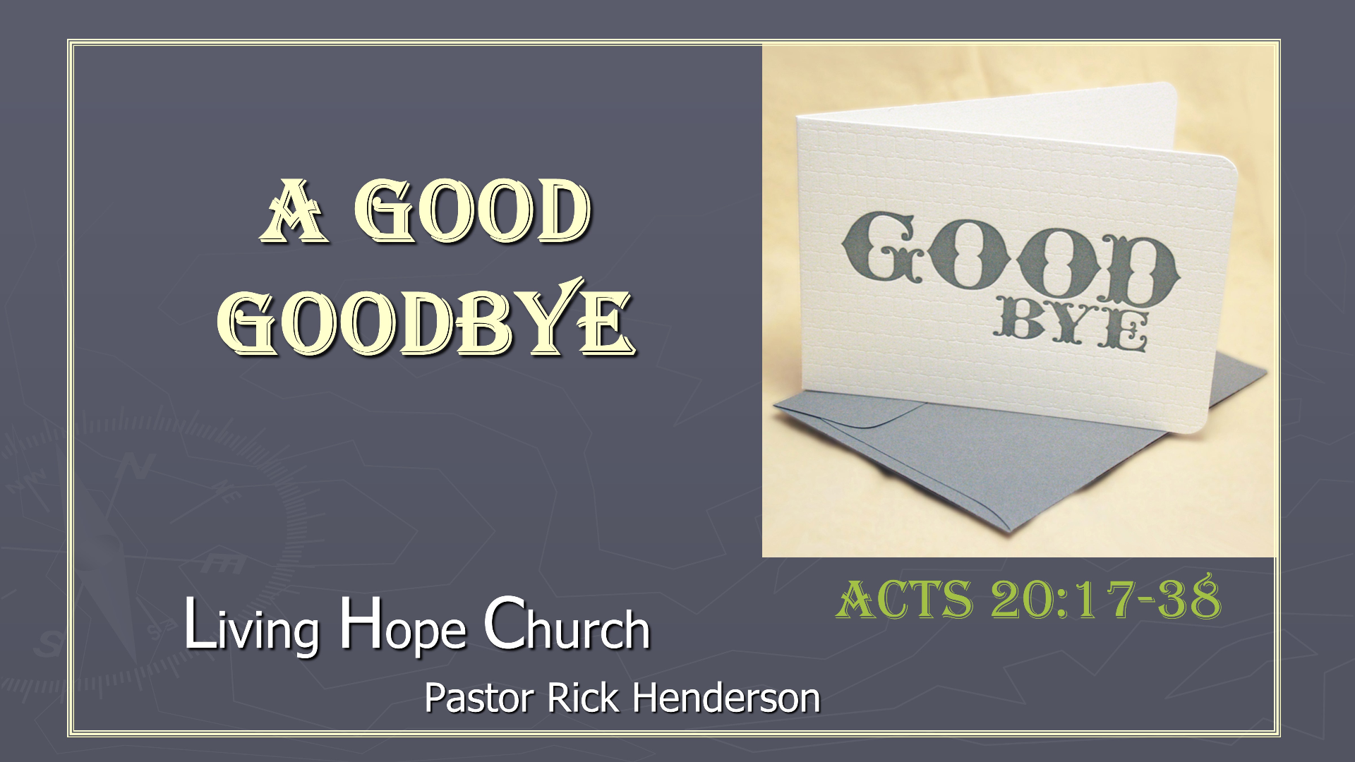 A Good Goodbye - Audio episode artwork