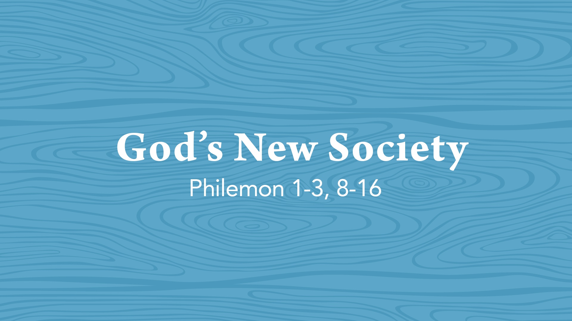 God's New Society - Audio episode artwork