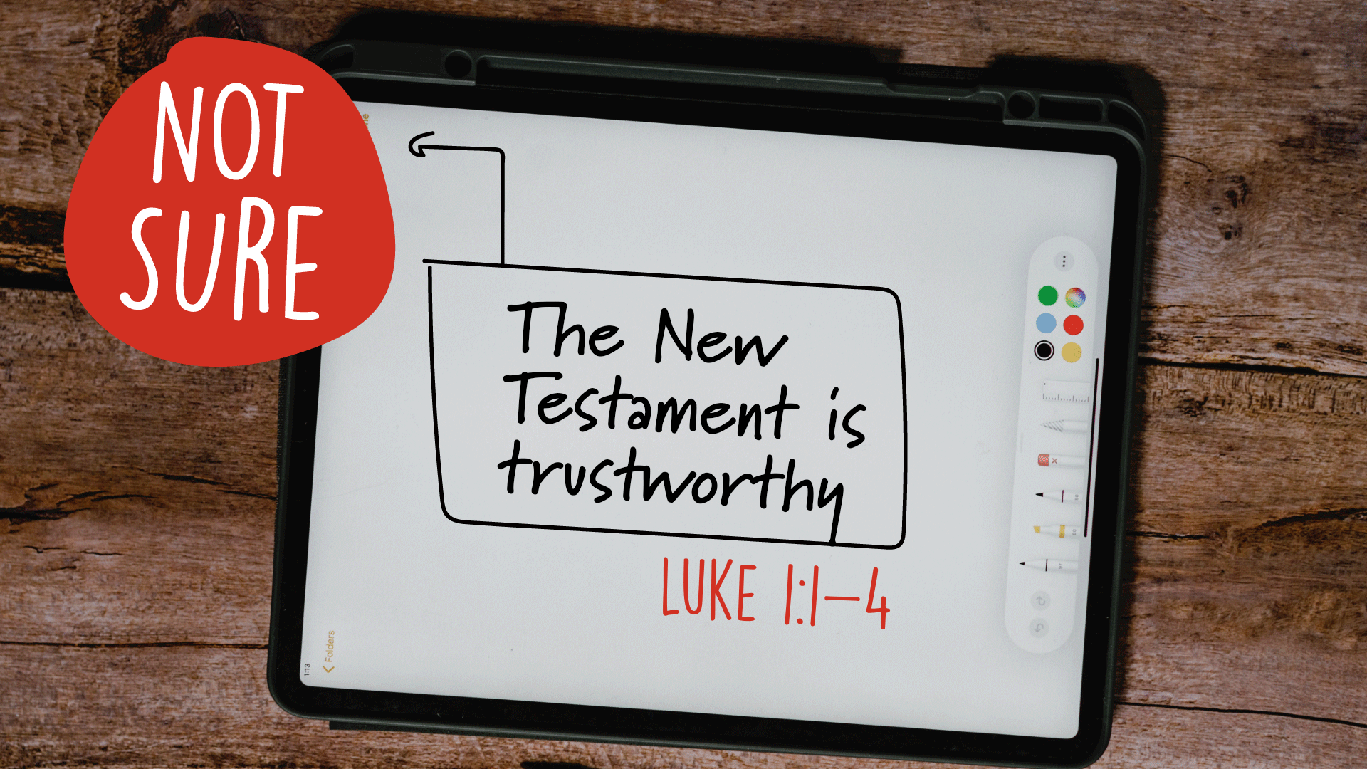 Not Sure...The New Testament Is Trustworthy - Audio episode artwork