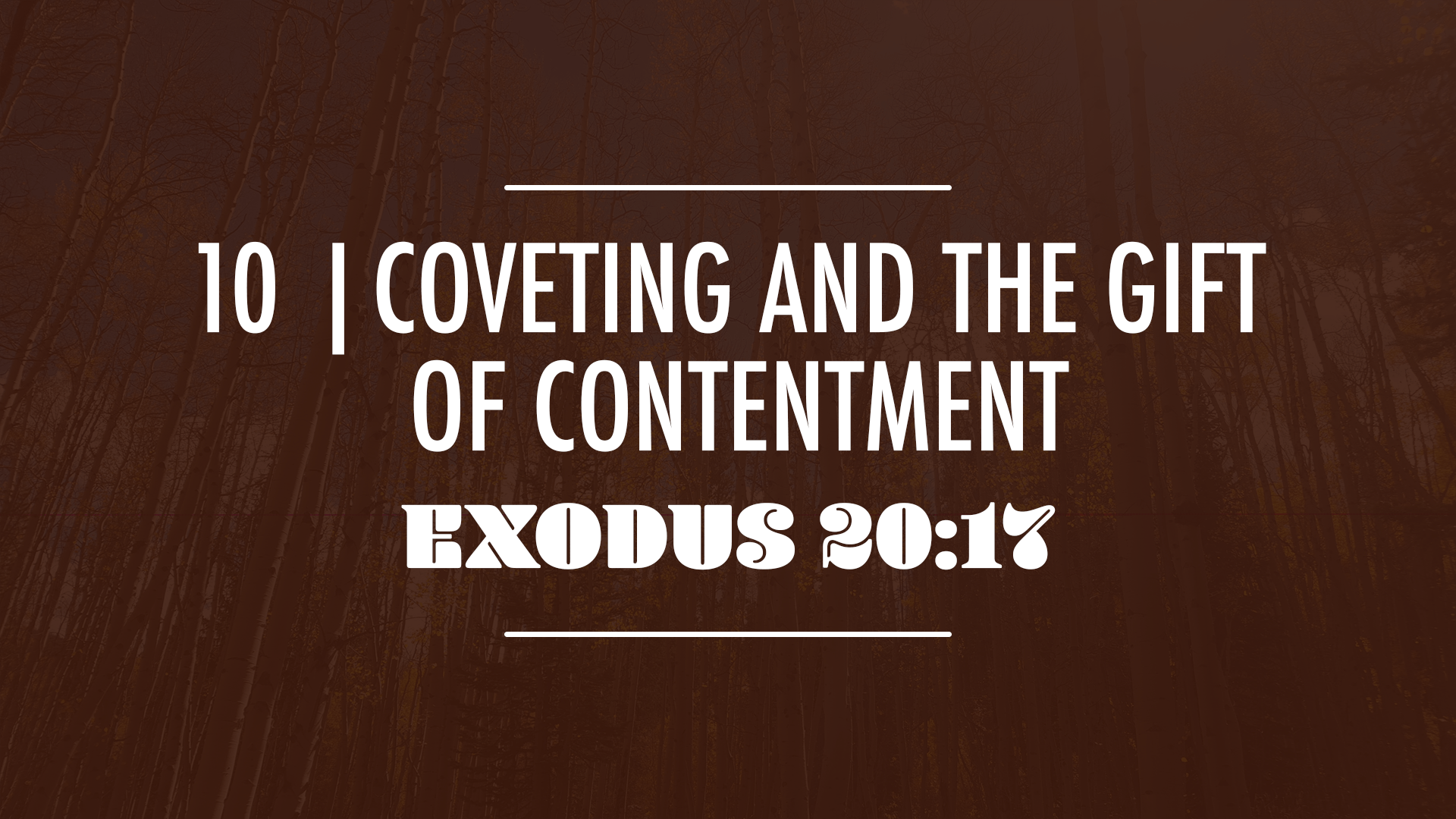 Coveting and the Gift of Contentment - Audio episode artwork