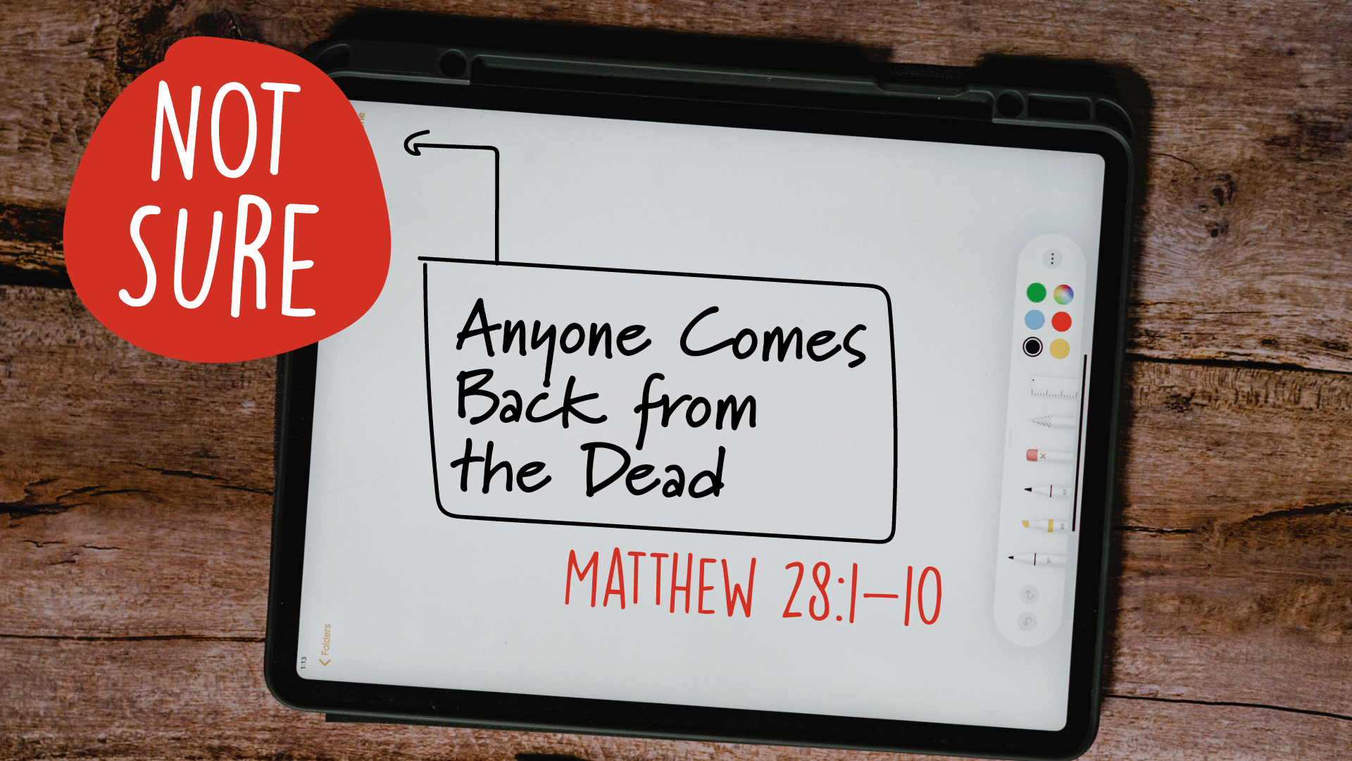 Not Sure...Anyone Comes Back From The Dead - Audio episode artwork