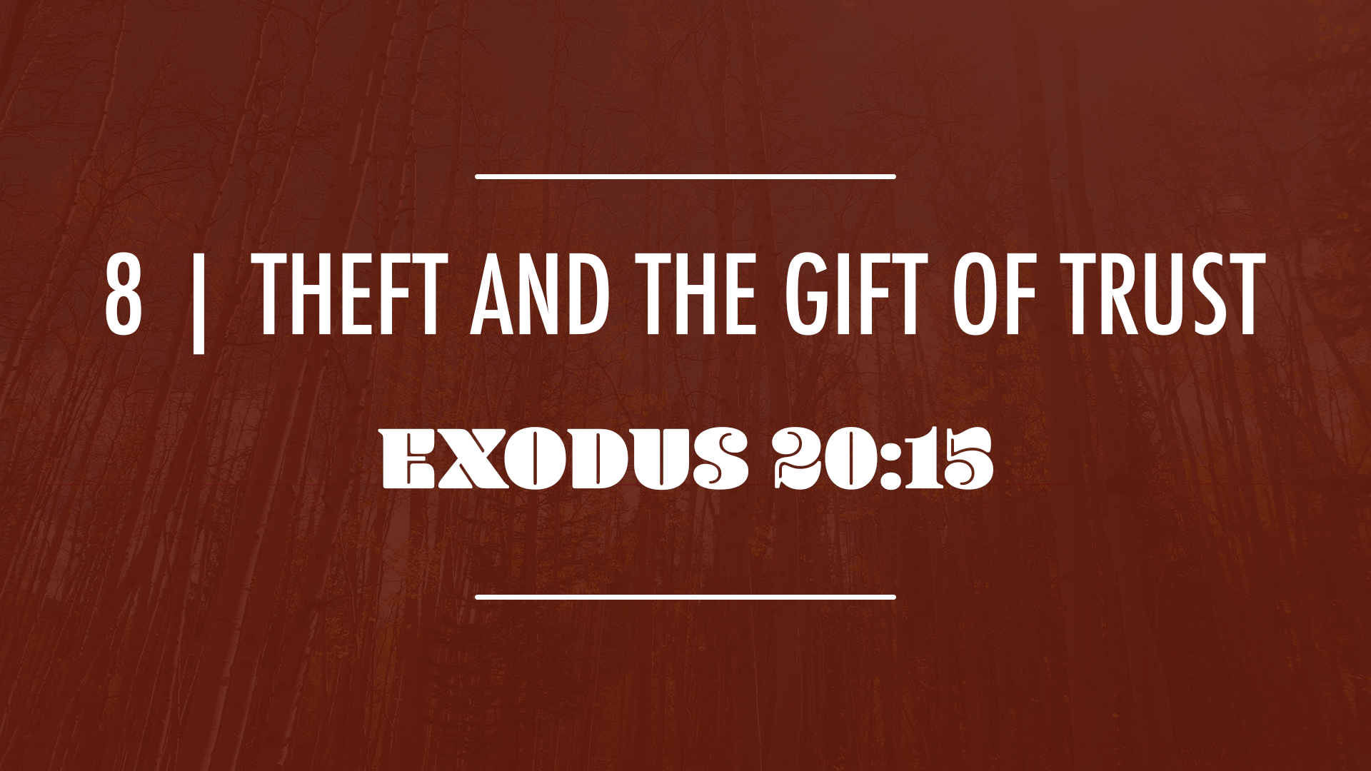 Theft and the Gift of Trust - Audio episode artwork