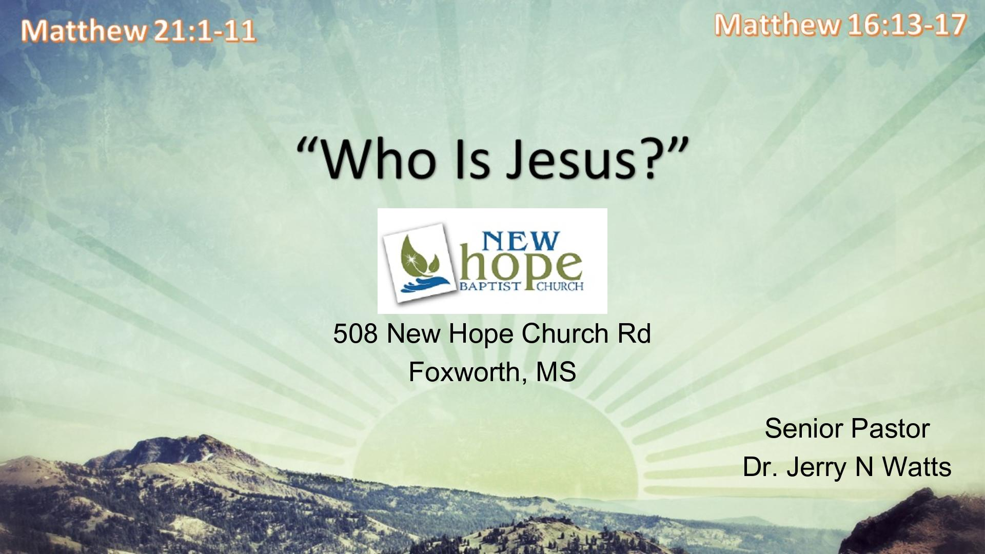 04-02-23 - What is Jesus