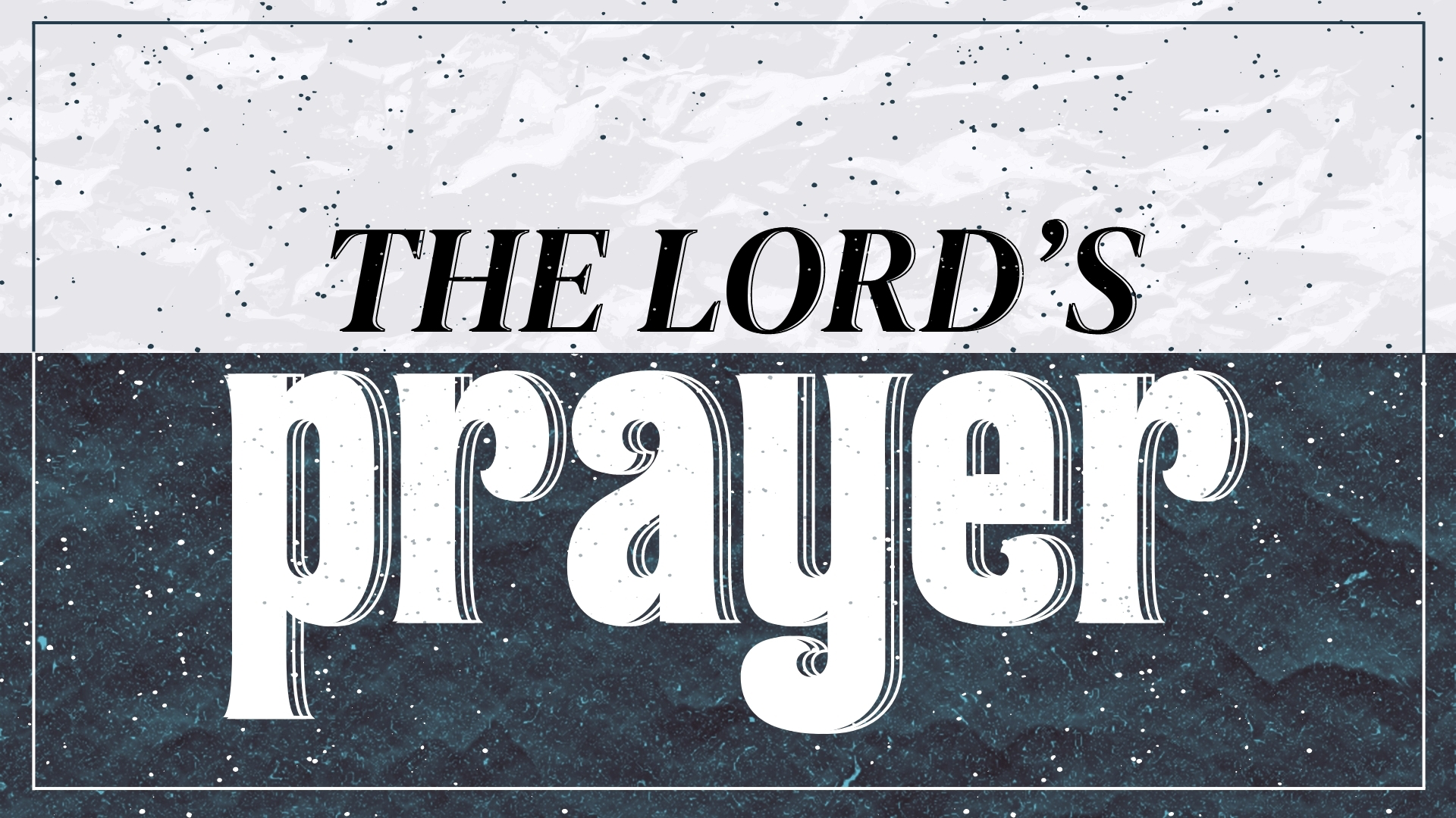 The Lord's Prayer - Forgiveness - Audio