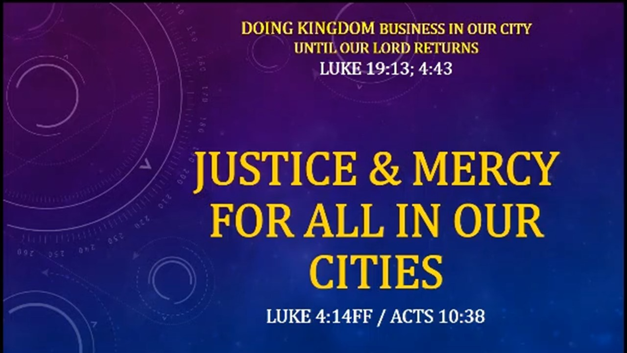 Justice & Mercy For All In Our Cities