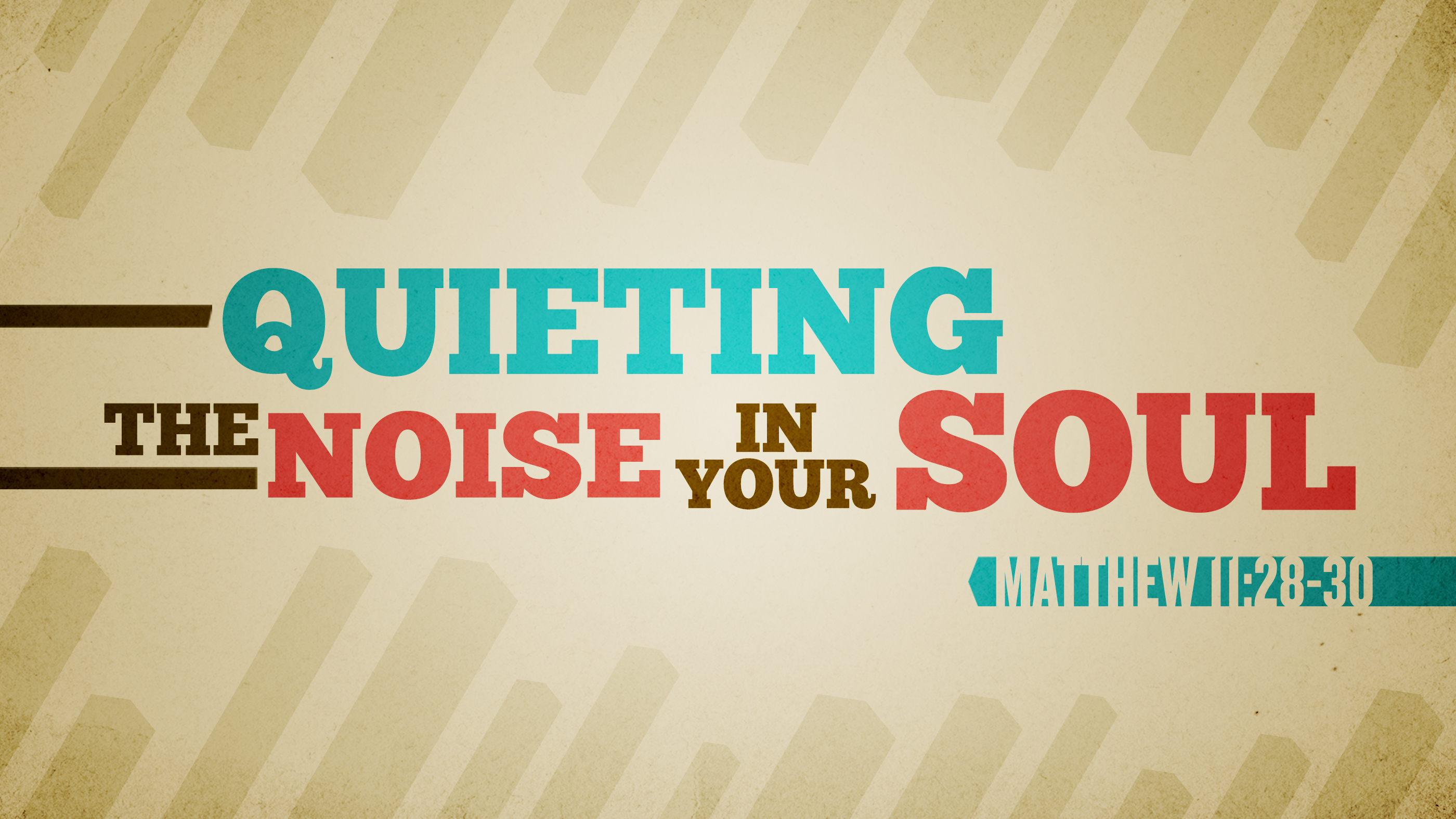 Quieting the Noise in Your Soul - Audio episode artwork