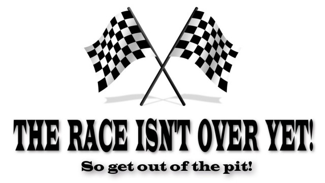 The race isn't over so get out of the pit - Audio episode artwork