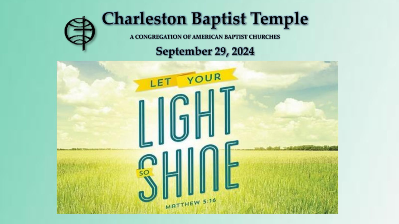 LET YOUR LIGHT SHINE