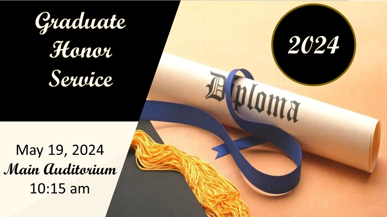 Sunday Morning Worship Service - May 19, 2024- 10:15 AM