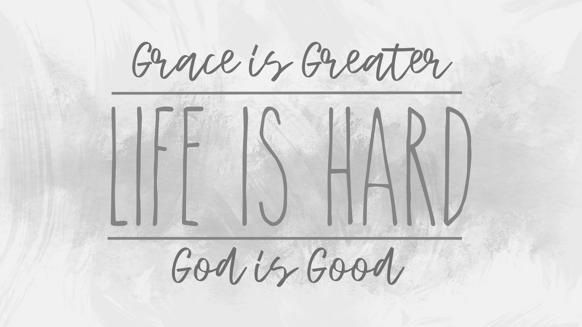 God is Great, Life is Hard, God is Good episode artwork