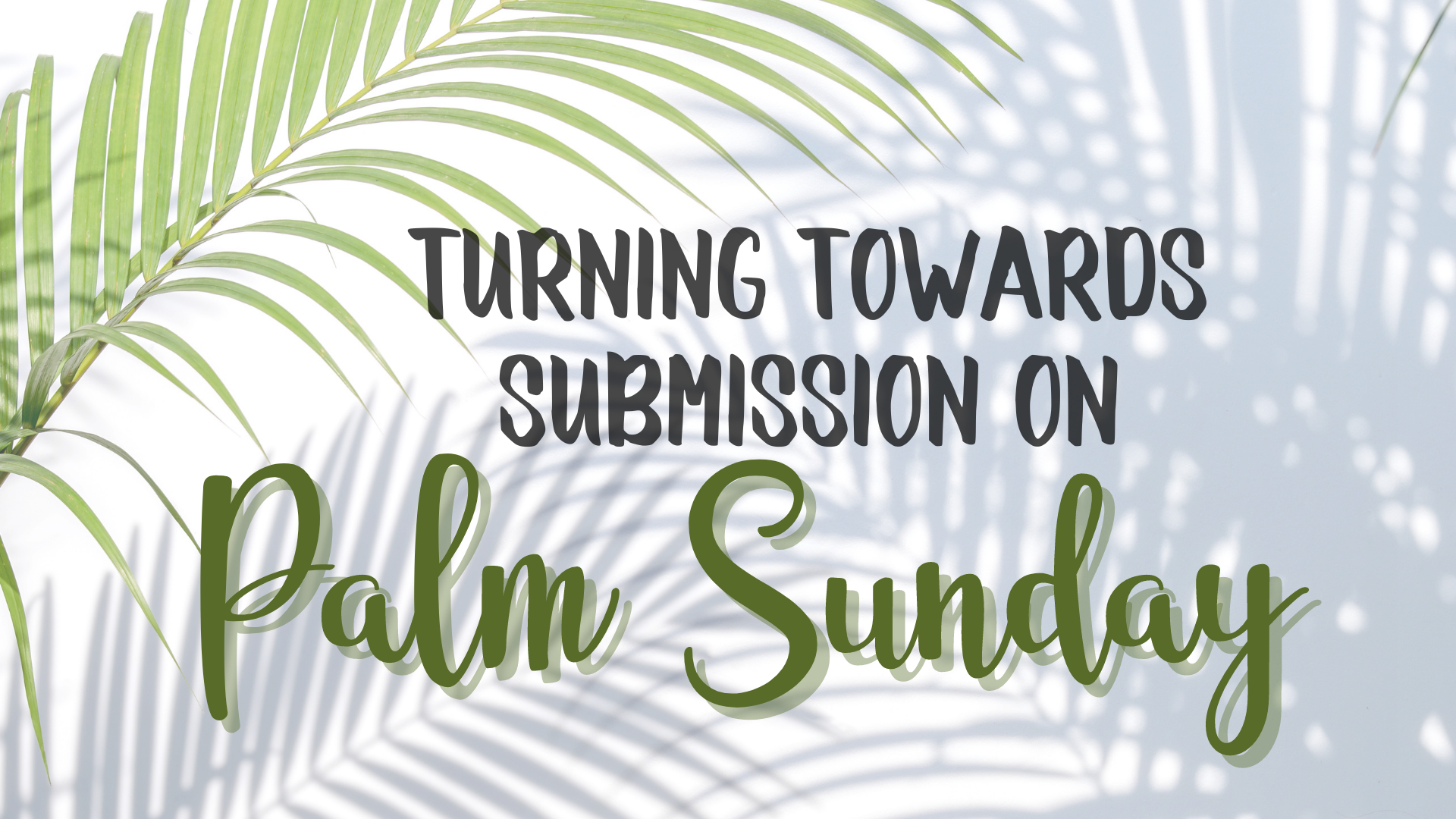 Turning Towards...Submission On Palm Sunday episode artwork