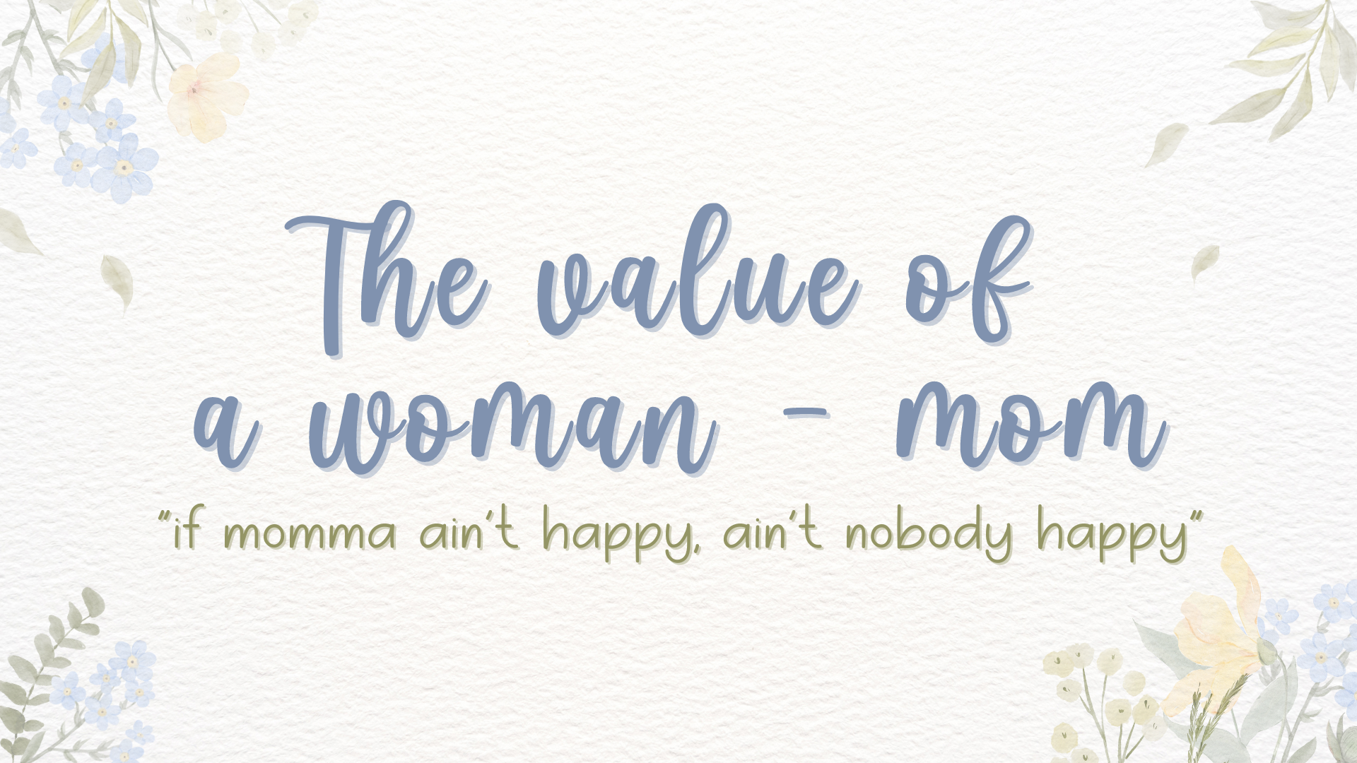 The Value Of A Woman  - Video episode artwork