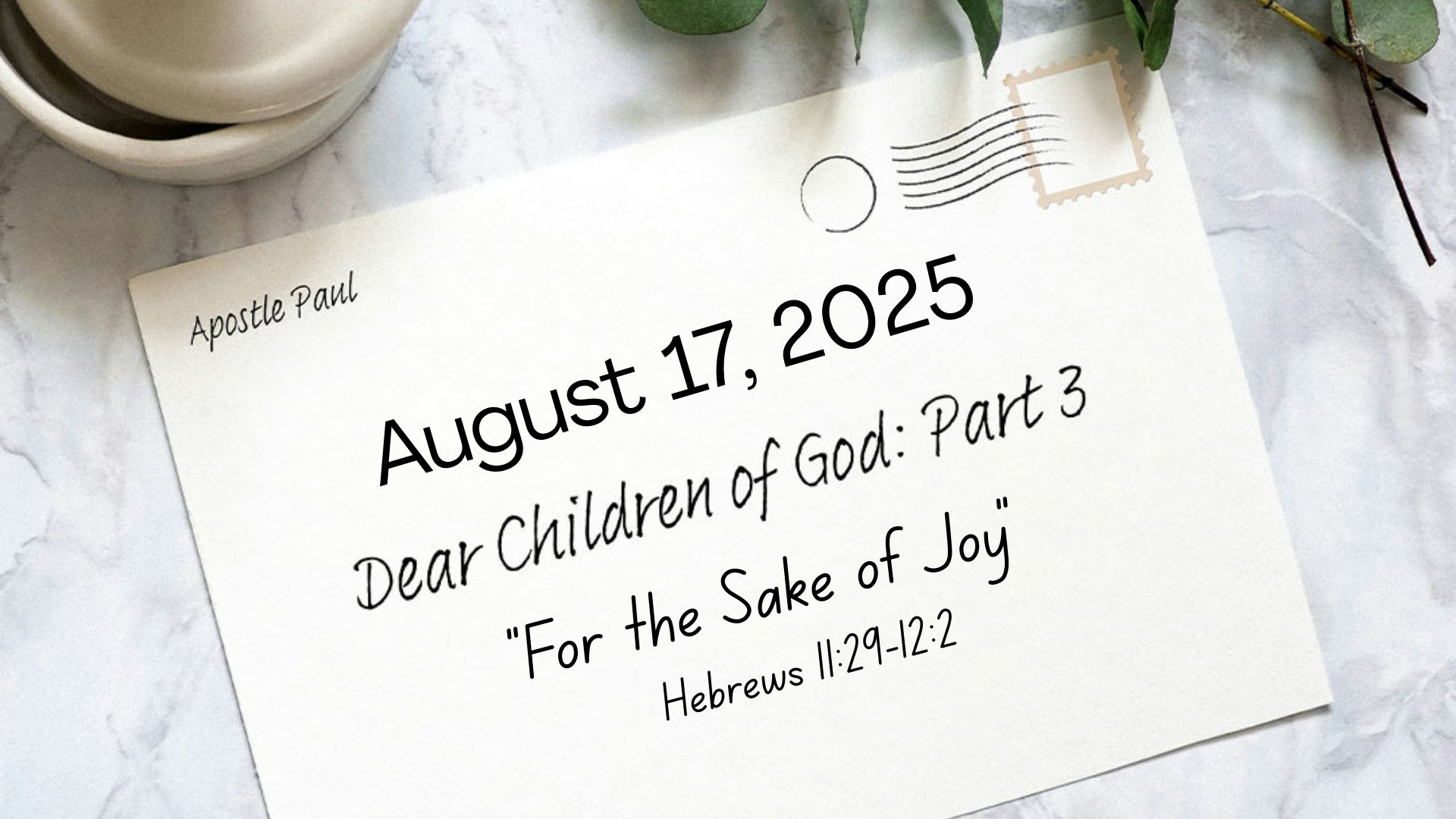 August 17, 2025  - Audio