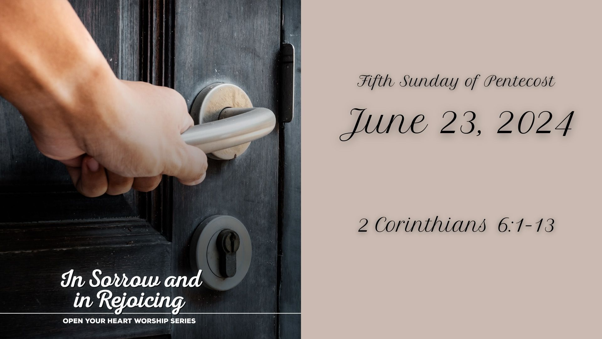 June 23, 2024 - Audio
