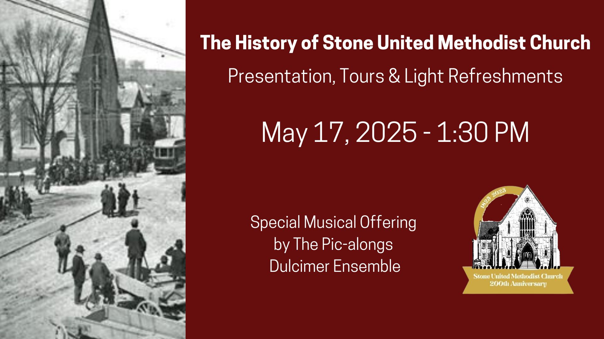 Meadville 1825 - Stone United Methodist Church History Presentation - Audio