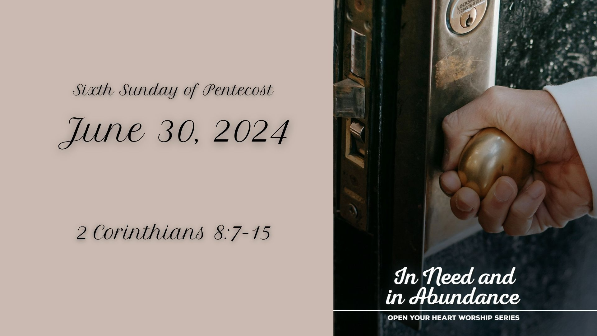 June 30, 2024 - Audio